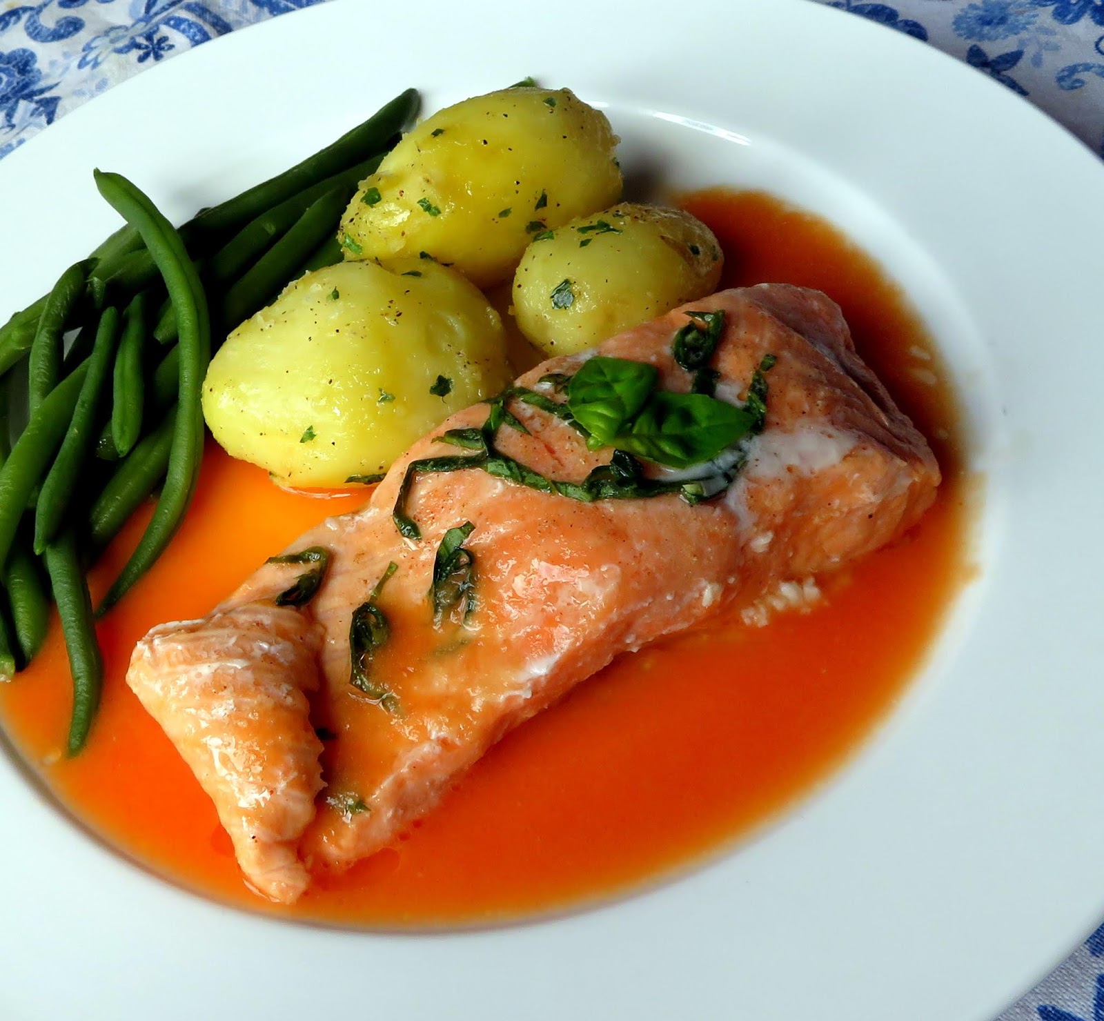 Steamed Sea Trout with a Ginger & Tomato Sauce The English Kitchen