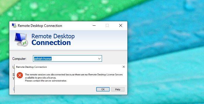 nessun server di licenza desktop remoto