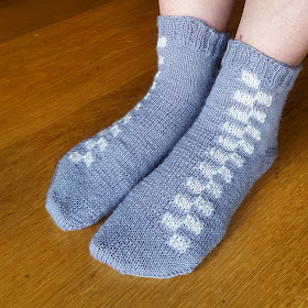 Battenberg socks - free knitting pattern by Knitting and so on