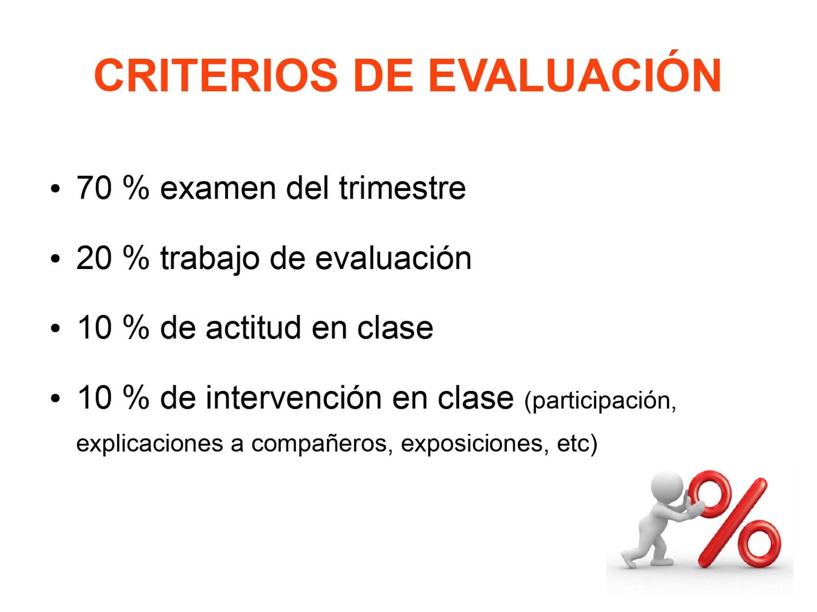 ¡APRENDE FRANCÉS! CRITERIOS DE EVALUACIÓN