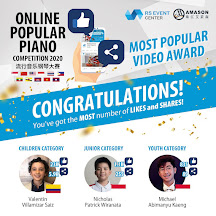 Winner of Rockschool Online Popular Piano Competition 2020