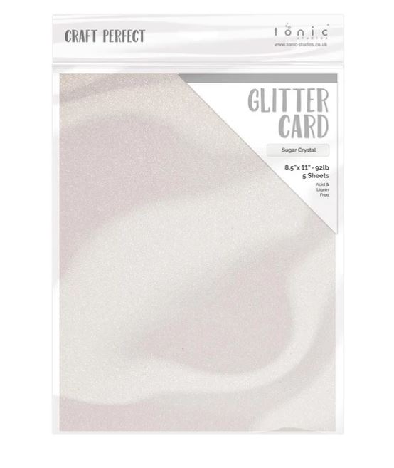 Tonic Studios Glitter Cardstock Sugar Crystal