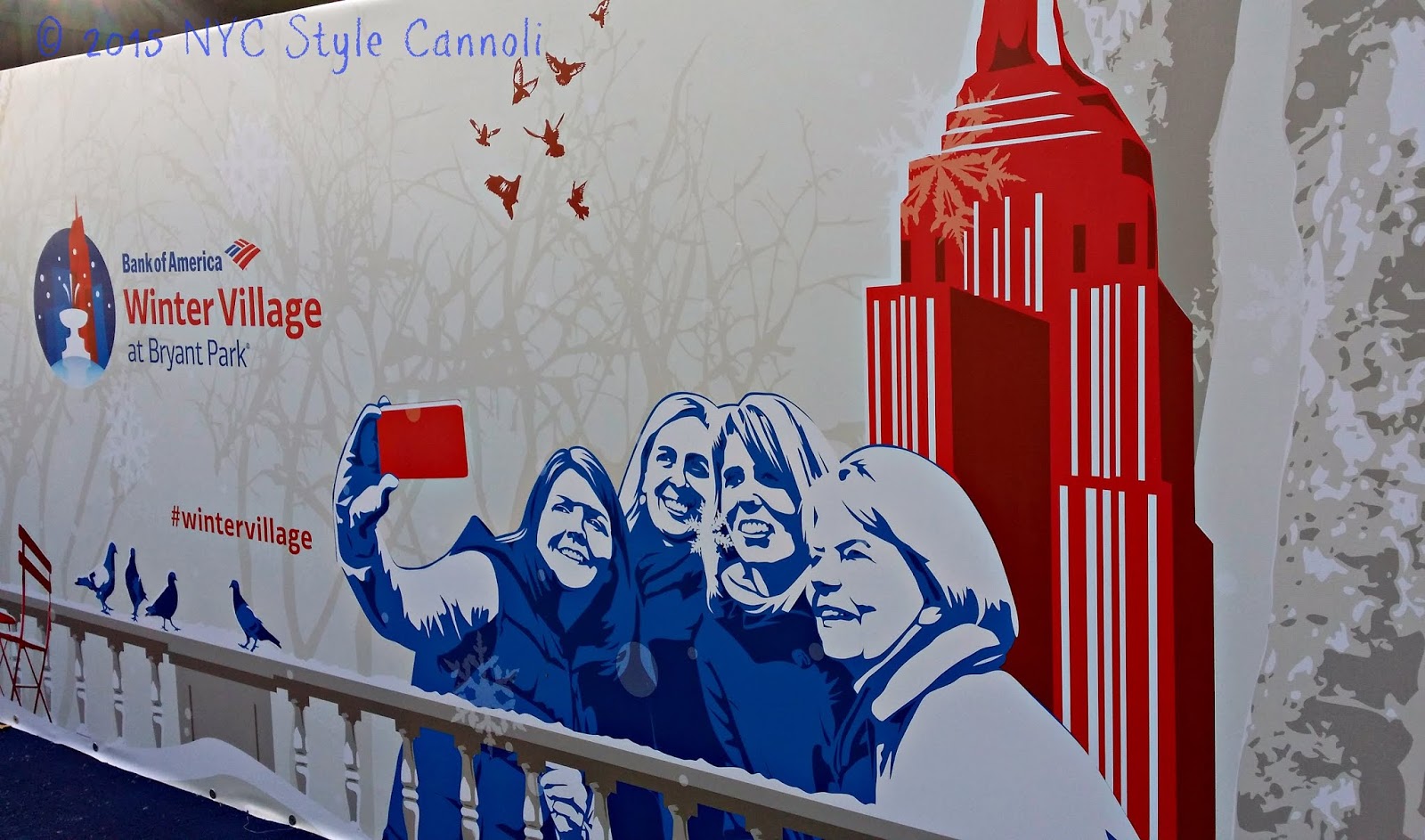 Nyc Style A Little Cannoli Bank Of America Winter Village At