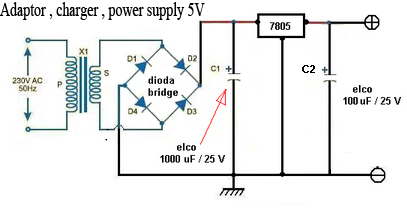 wiring diagram for car adapter power supply and charger circuit Car Light Wiring Diagram adapter, power supply and charger circuit