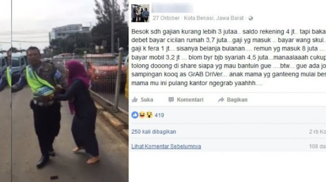 Wanita yang Mencakari Polisi Karena Ditilang itu Posting Status Facebook Unik Wanita yang Mencakari Polisi Karena Ditilang itu Posting Status Facebook Unik