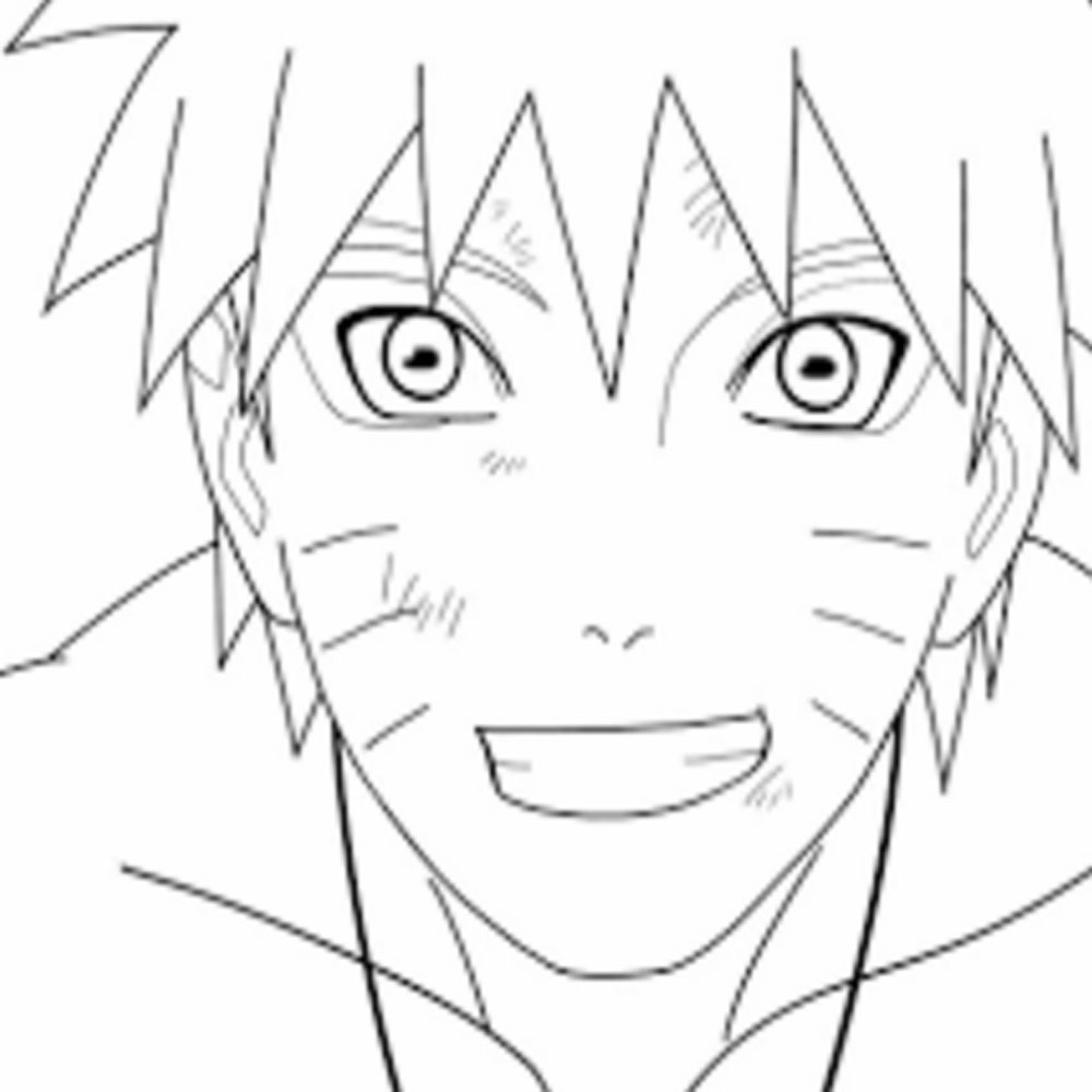 Gambar Mewarnai Tokoh Uzumaki Naruto Hitam Putih - Aneka ...