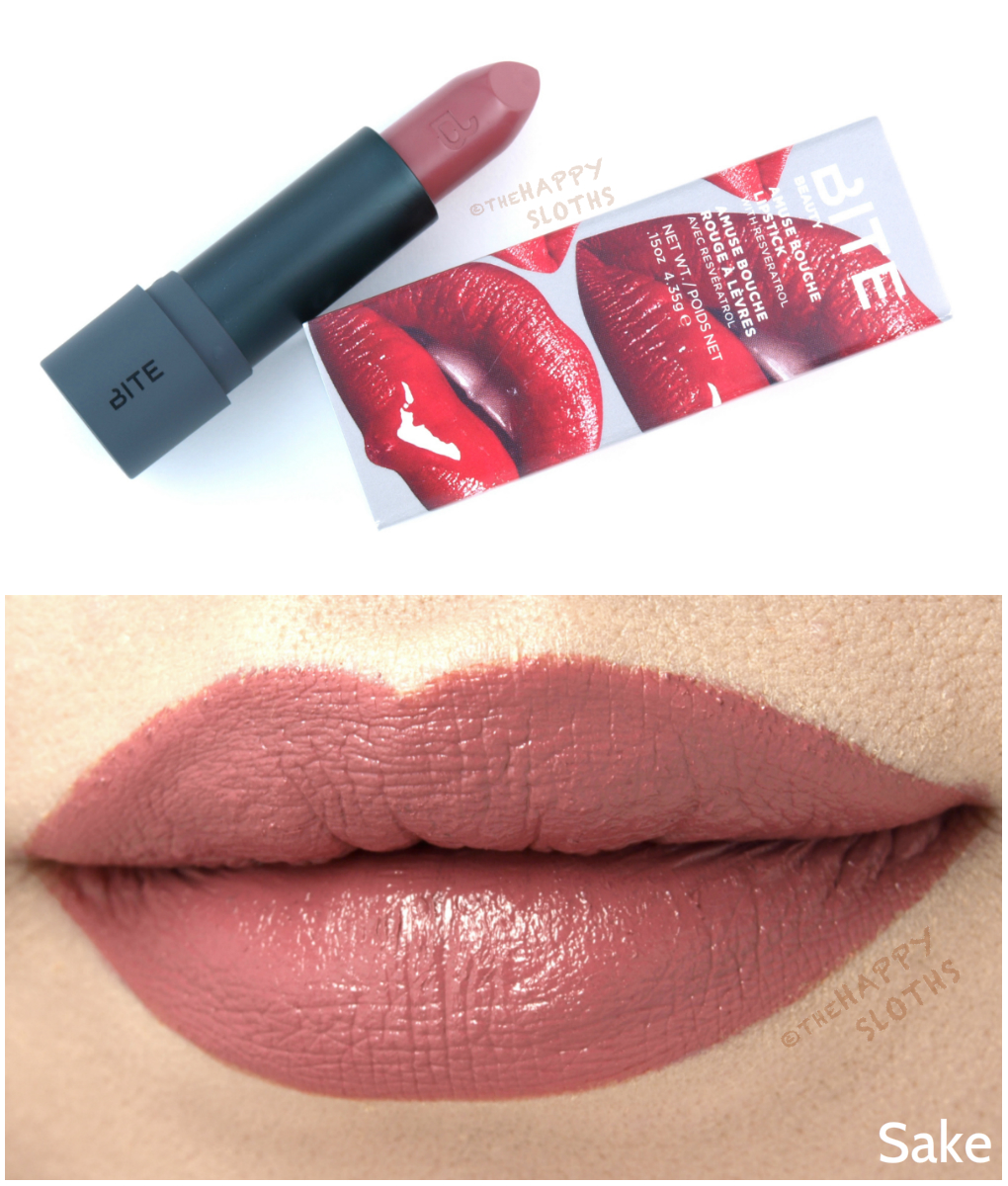 Bite Amuse Bouche Lipsticks in "Sake", "Gazpacho", "Tannin" & "Beetroot
