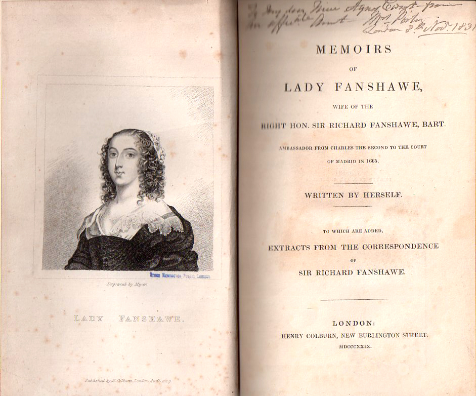 Food History Jottings: Lady Ann Fanshawe's Icy Cream