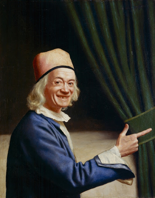 Жан-Этьен Лиотар. Автопортрет  (Лиотар Смеющийся), 1770. Фрагмент