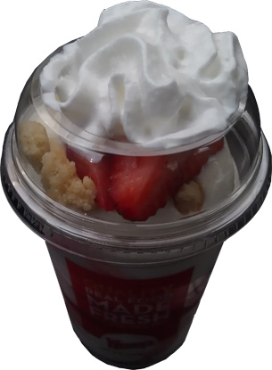On Second Scoop: Ice Cream Reviews: Wendy's Strawberry Shortcake Frosty  Parfait Review