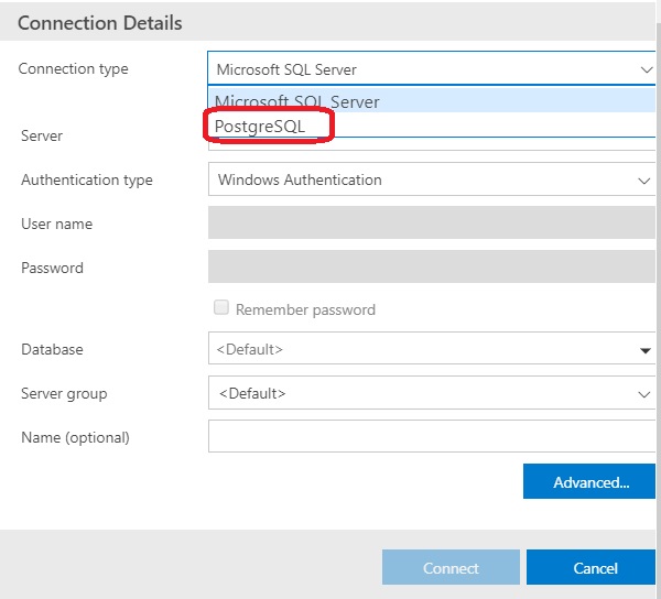 azure data studio postgresql azure data studio postgresql