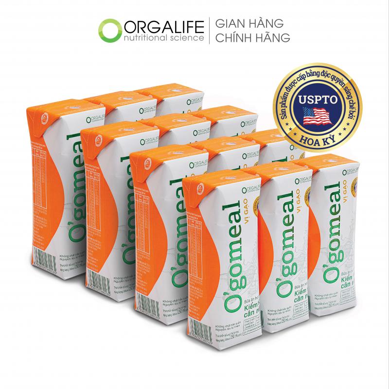 [Orgalife] Combo 2 Lốc Bữa Ăn Thay Thế O’gomeal Vị Gạo Kiểm Soát Cân Nặng