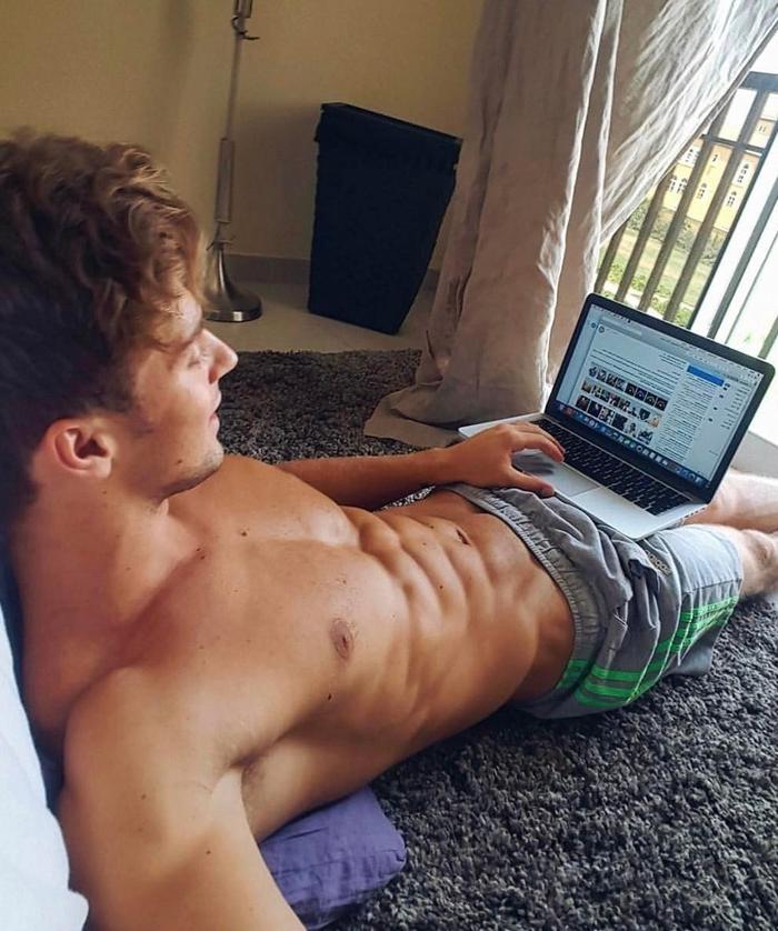 handsome-shirtless-male-model-in-bed-abs-muscles