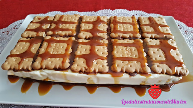 Tarta De Galletas Y Crema De Chocolate Blanco
