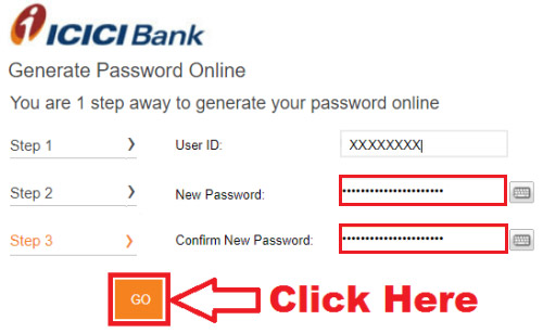 how to register net banking in icici