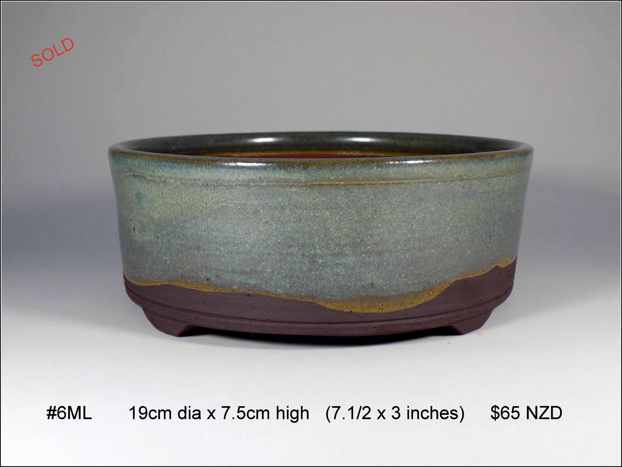Fionna's Bonsai Pots, Kiwi Made, In New Zealand Mediums (Larger)