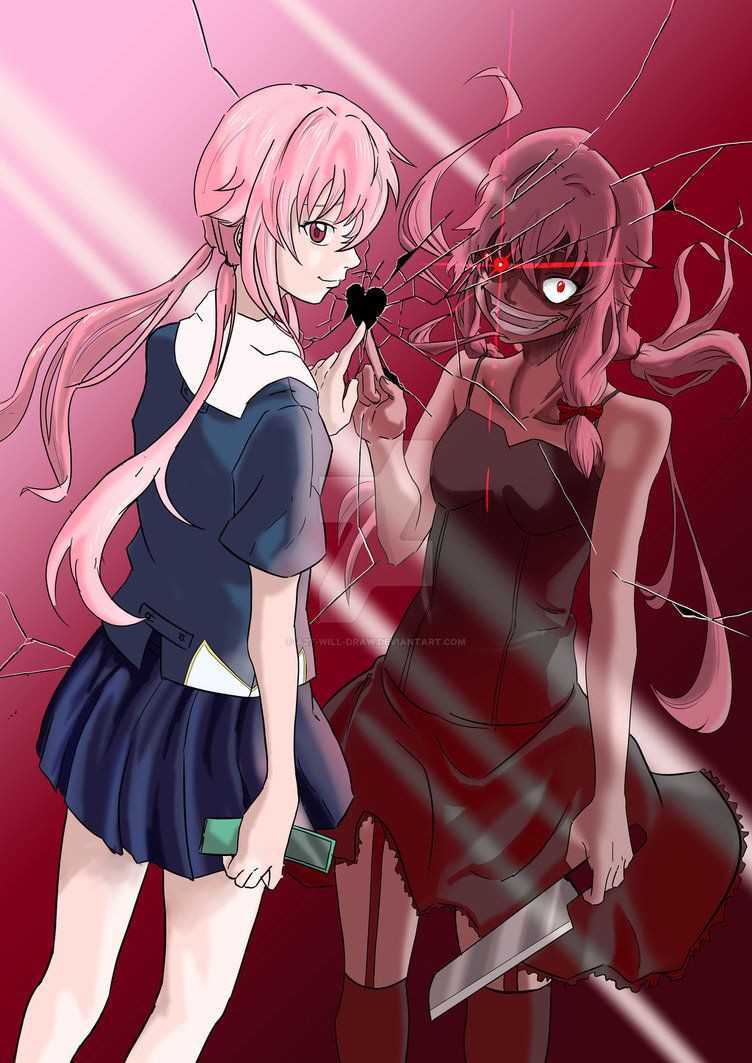 Review Anime Mirai Nikki, Sebuah Kisah Cinta Penuh Darah