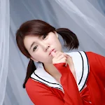 Han Ga Eun – Cute Red School Girl Foto 5