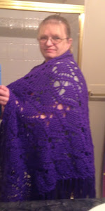 Made a purple shawl