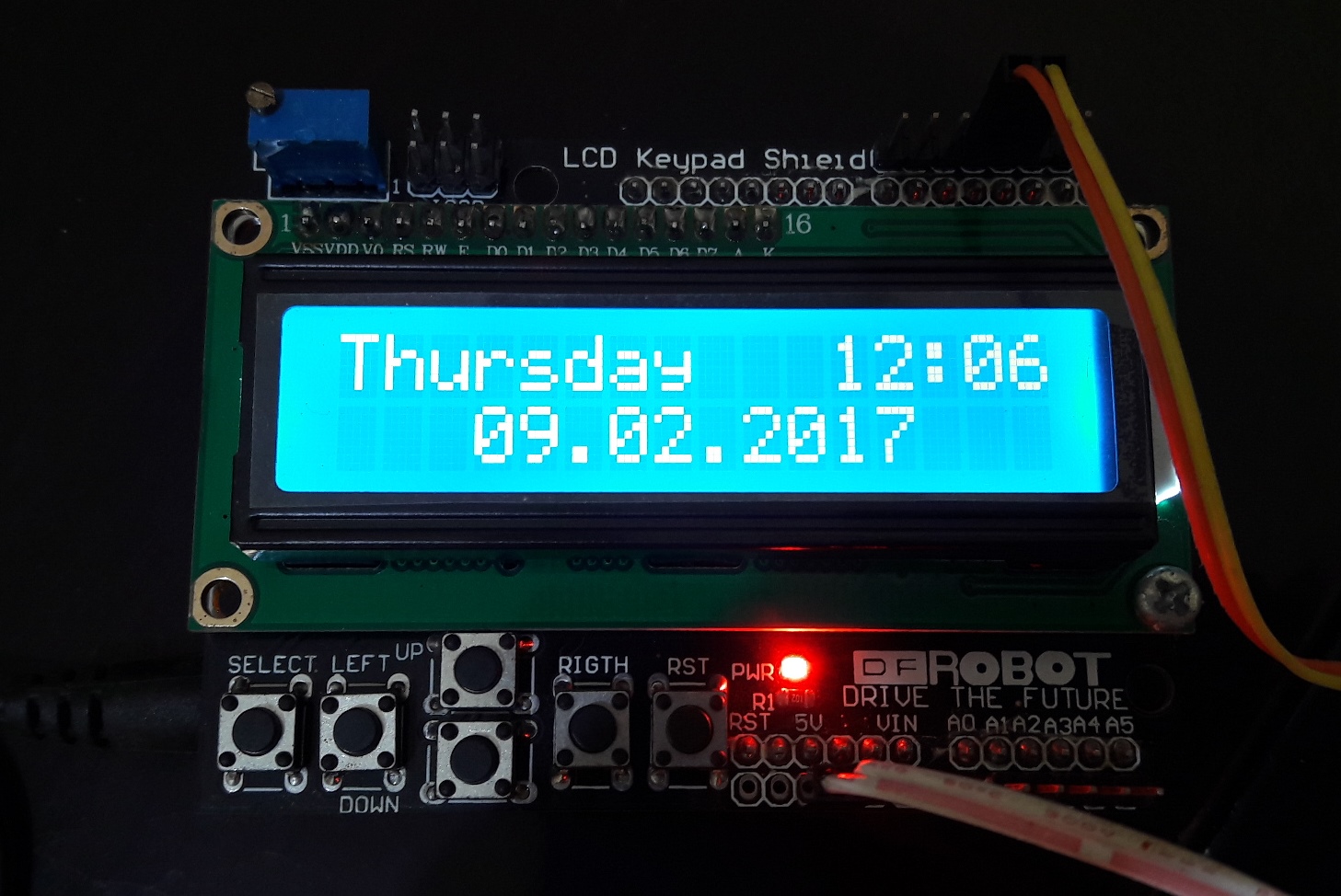 Redy Wibisono - YD3RDW: Tampilan hari, jam dan tanggal dengan I2C ...