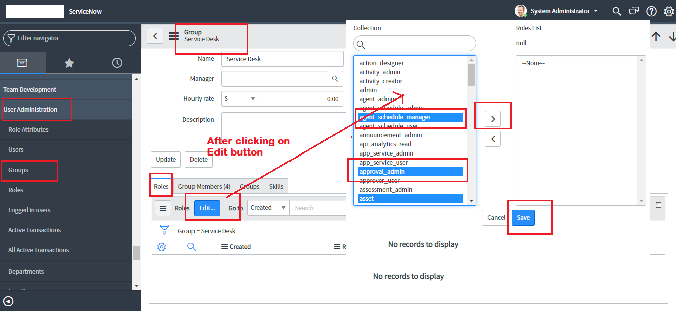 list of assignment groups in servicenow