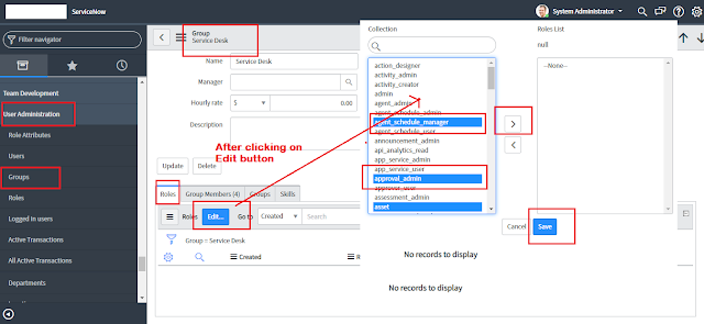 role assignment in servicenow