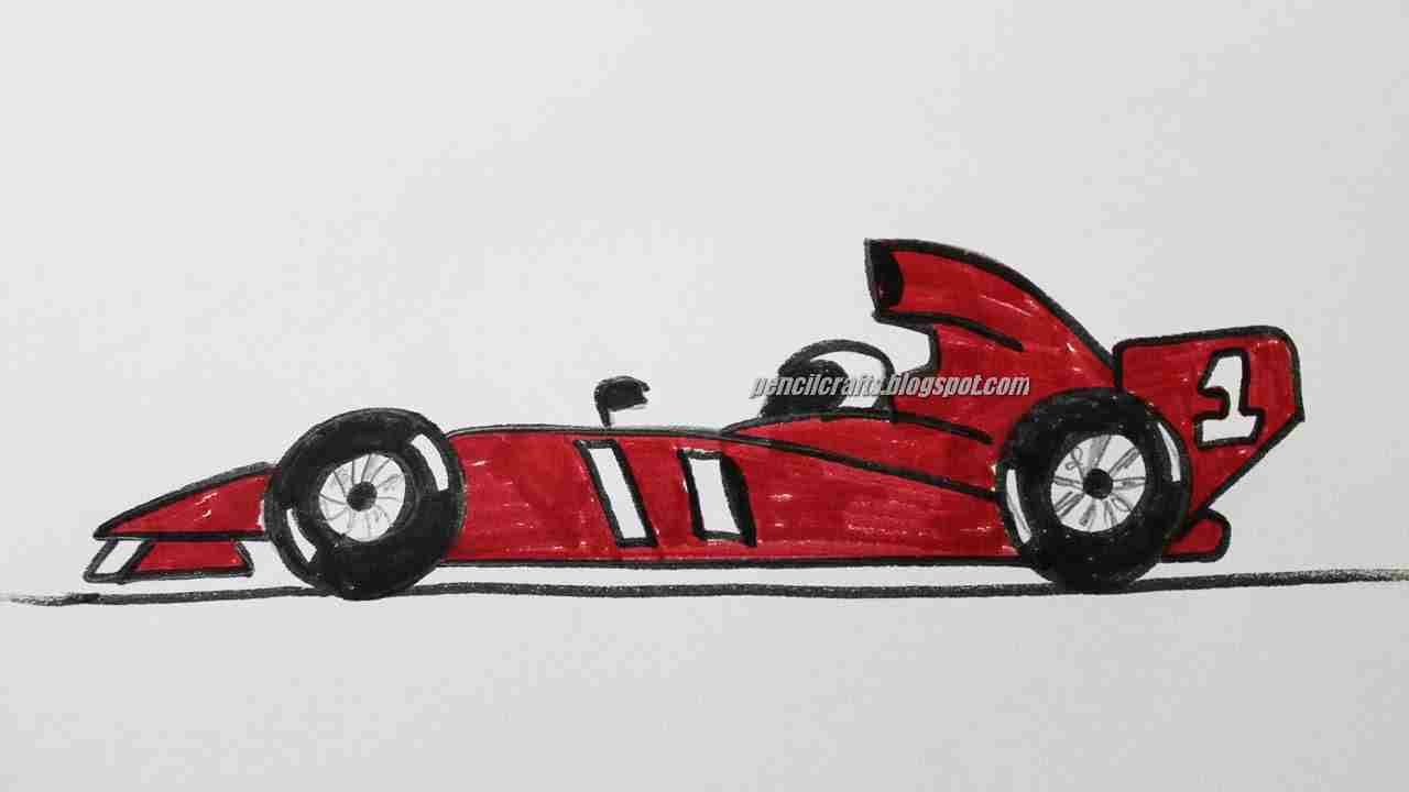 [30+] Sports Race Car Pencil Drawings and Sketches - Pencil Crafts