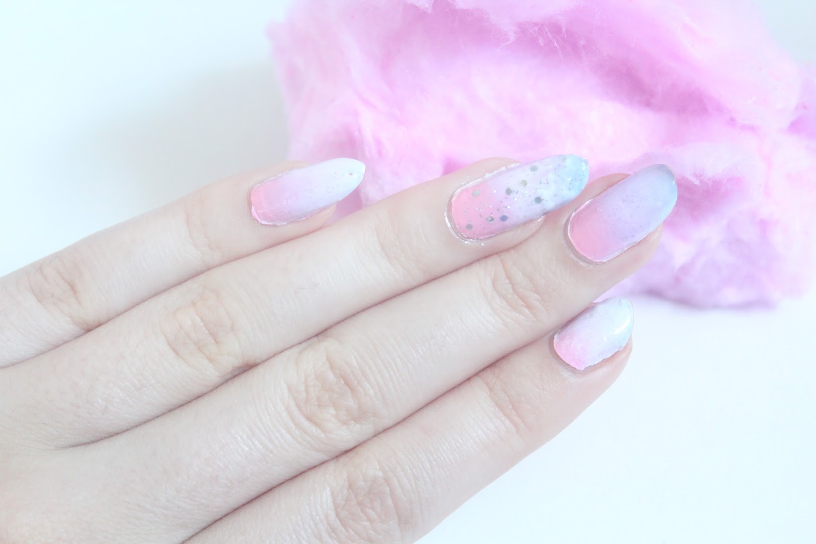 Pink Swatches and Gold Watches ♡: How To: Cotton Candy Nails