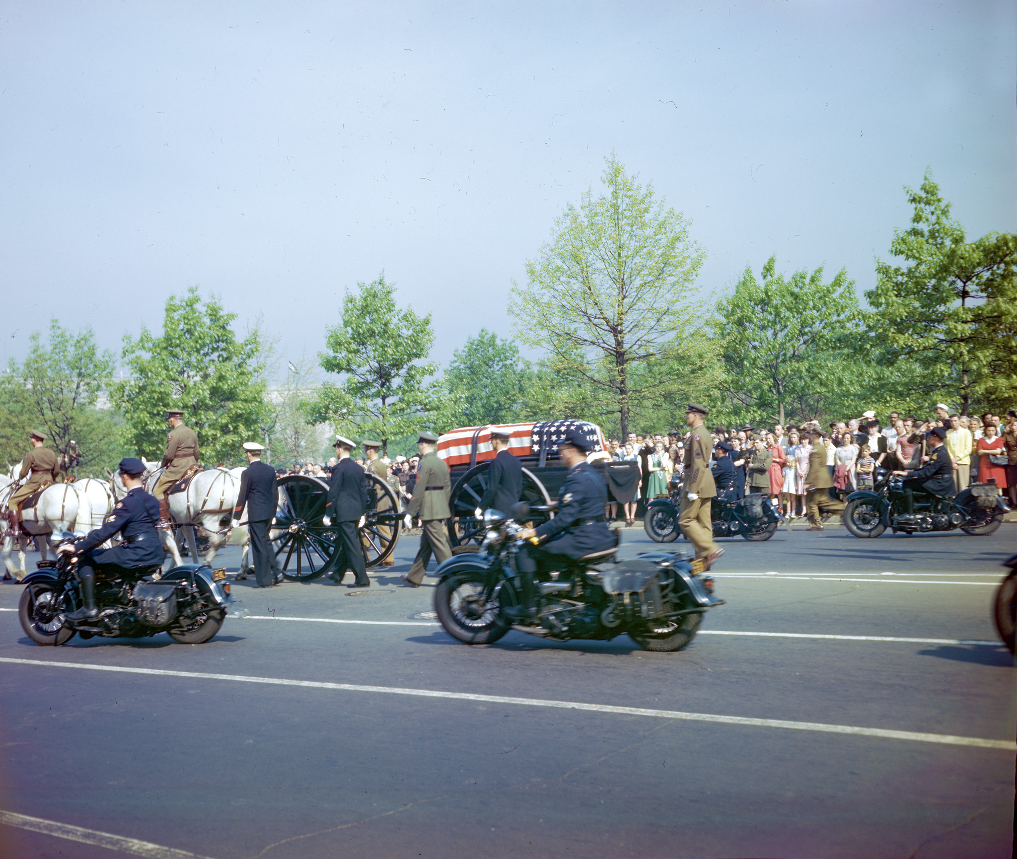 World War II in Color President Franklin Roosevelt Funeral