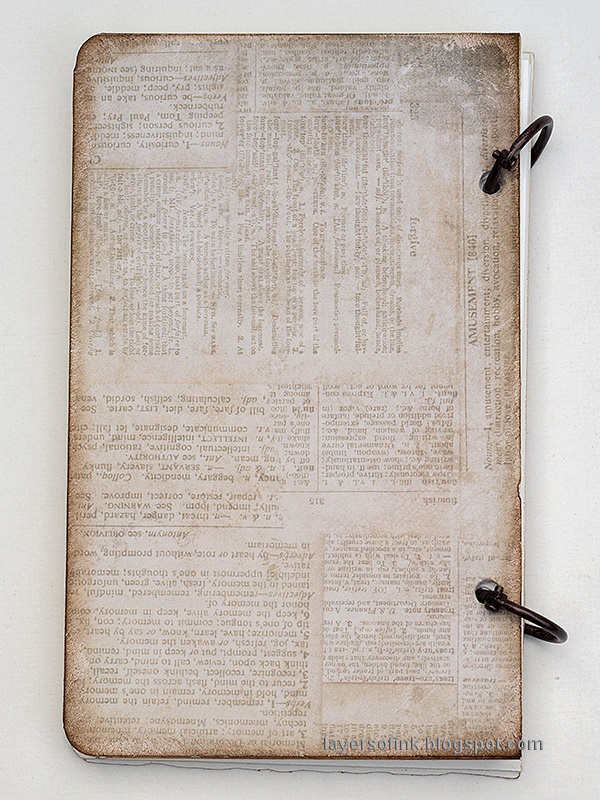 Layers of ink - Quick DIY Notebooks Tutorial by Anna-Karin Evaldsson.