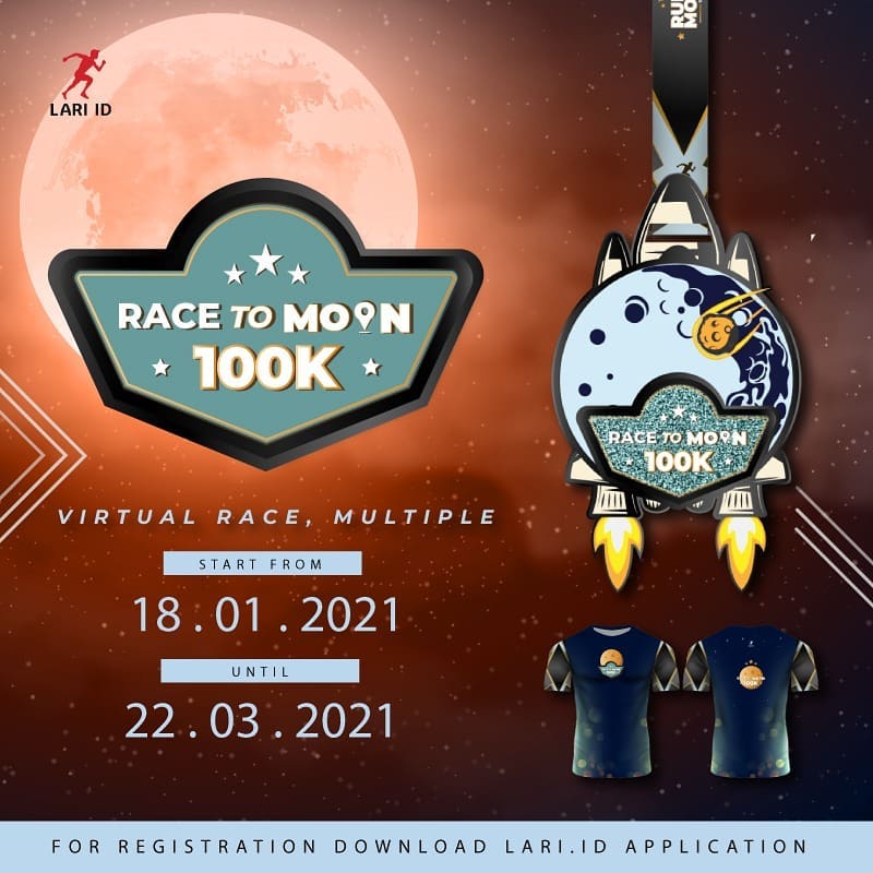 🔍 Race to Moon 100K - Charity Virtual Race • 2021 Race to Moon 100K - Charity Virtual Race • 2021