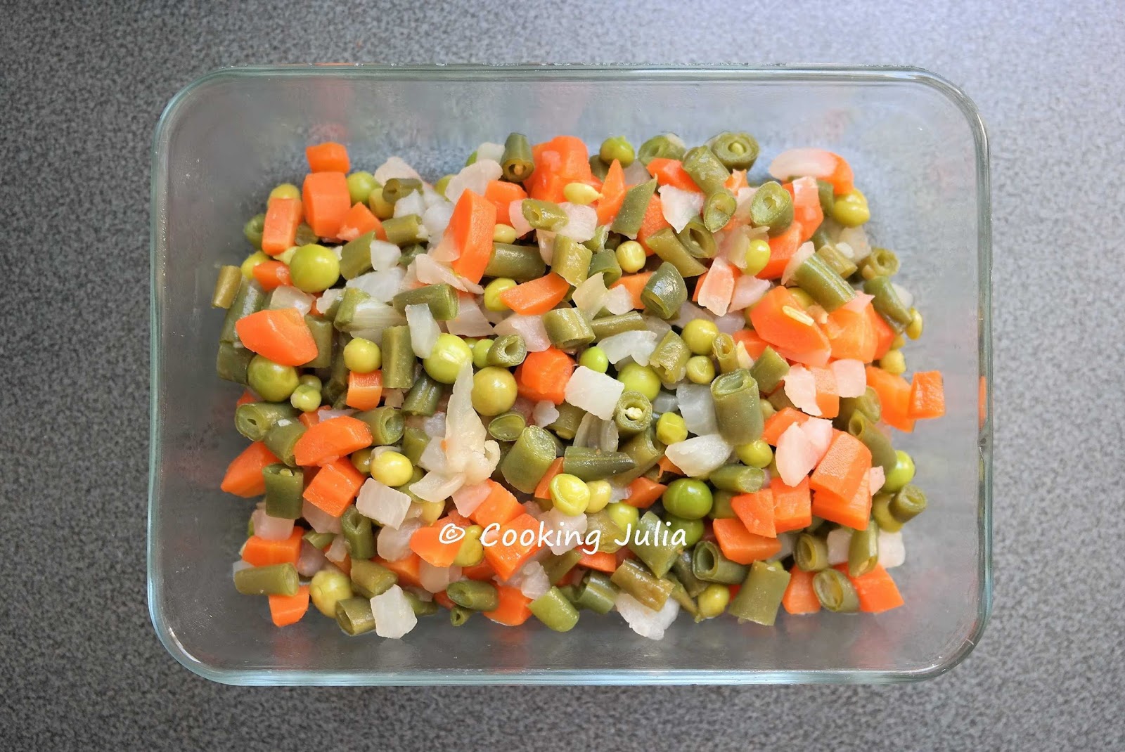 COOKING JULIA TERRINE DE THON À LA MACÉDOINE DE LÉGUMES