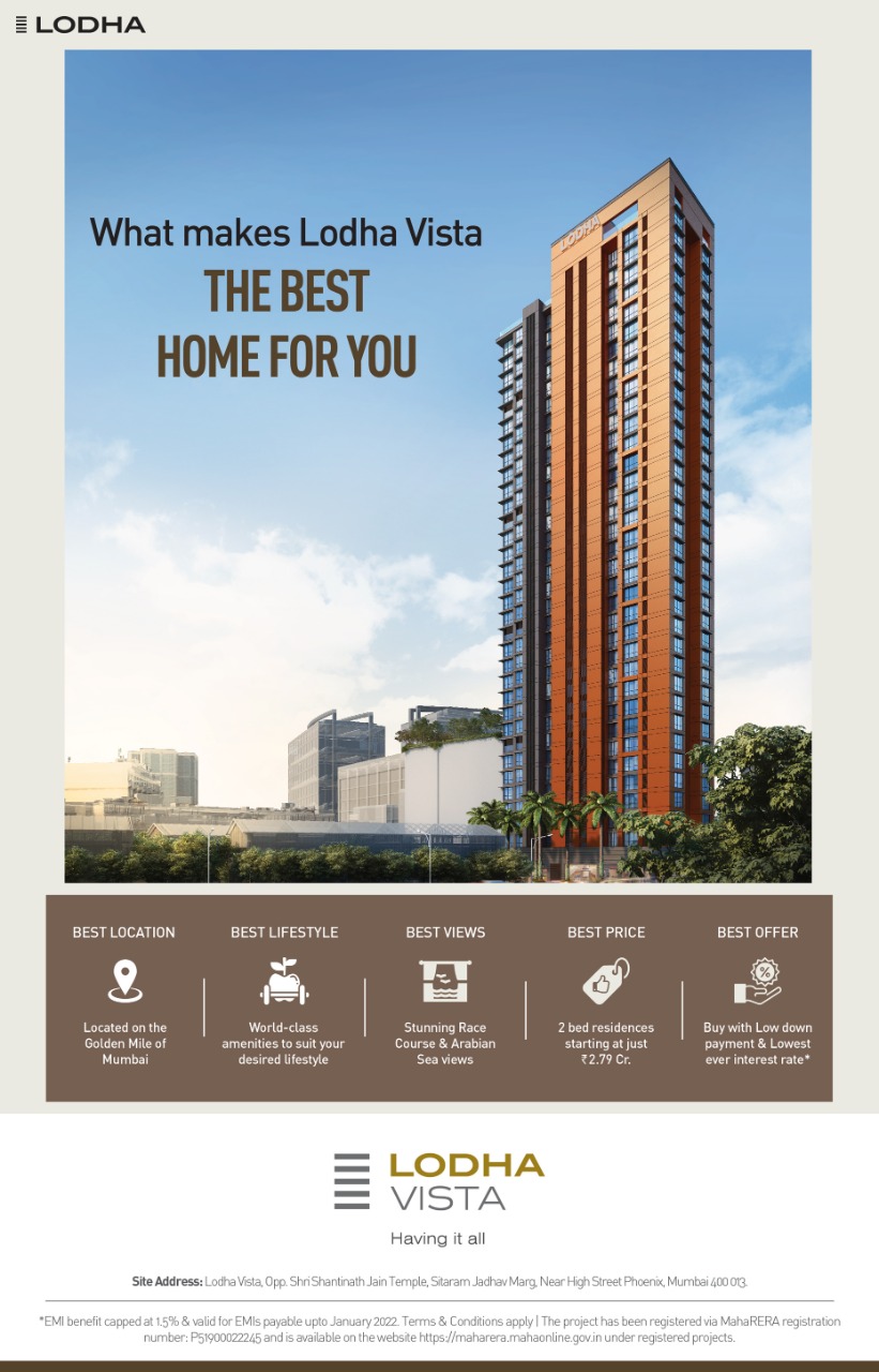Lodha Vista in Lower Parel Luxury apartment for sale in Lowest Price
