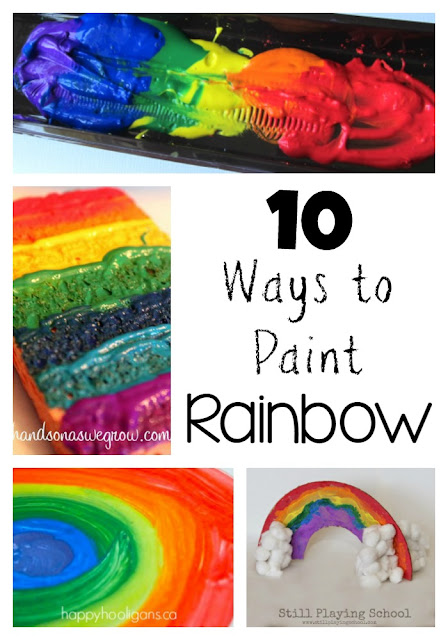 10 Creative Ways to Paint Art Rainbows for Kids