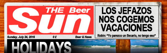 Dominical de verano con noticas sobre cerveza. Pulsa aquí si no te carga para leer el periódico