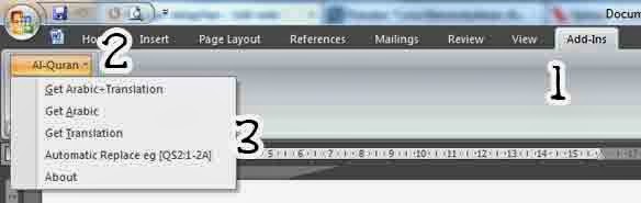 Cara Menambahkan Al-Qur'an pada Microsoft Word