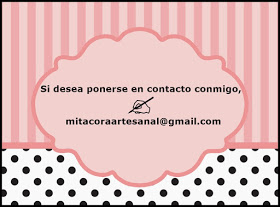 ¿Desearías tener algo realizado por mis manos? escríabame a: mibitacoraartesanal@gmail.com