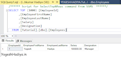 Create Asp.Net Core Web API with Entity Framework Core Code First Approach - YogeshHadiya.in