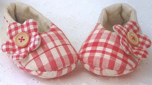 Zapatitos tela para niña hecho a mano Solountip.com