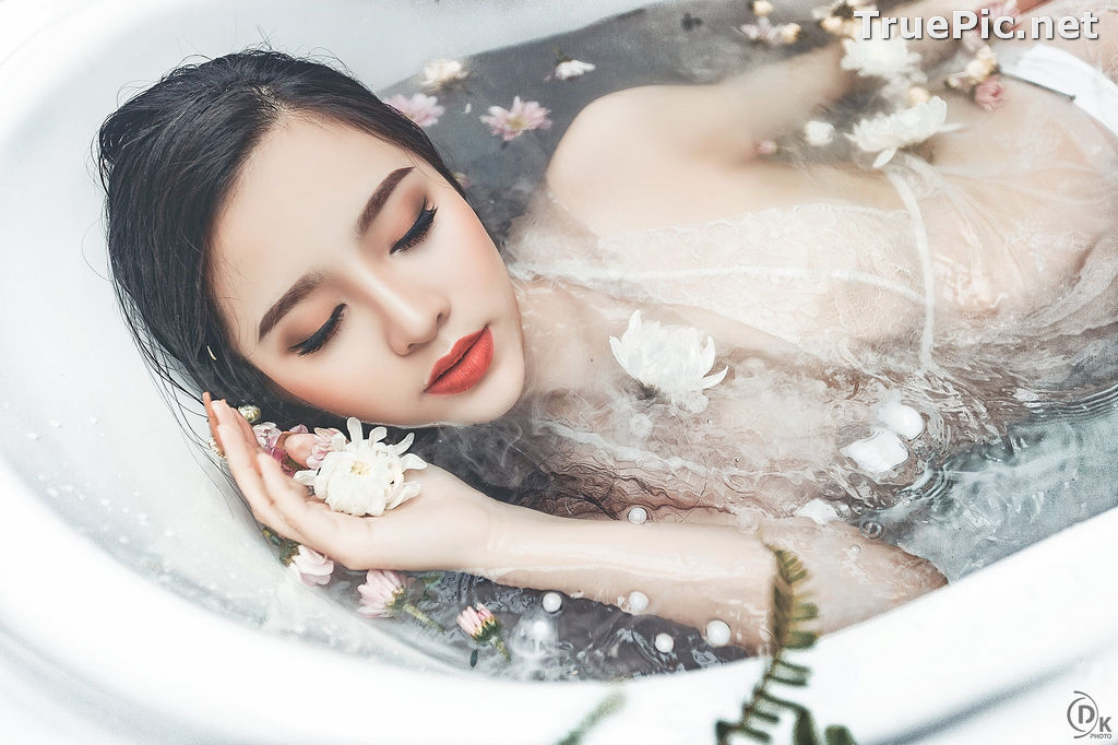 Image Vietnamese Model - Beautiful Fairy Flower In The Bath - TruePic.net - Picture-15