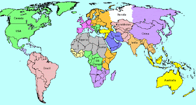 Mappa del Mondo Regionale