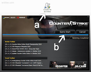 Icon dan launcher - Cara Daftar Game Counter Strike Online / CSO di Megaxus