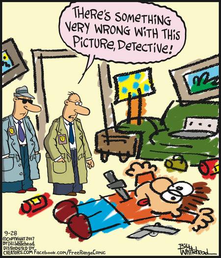 Mystery Fanfare: Cartoon of the Day: Crime Scene