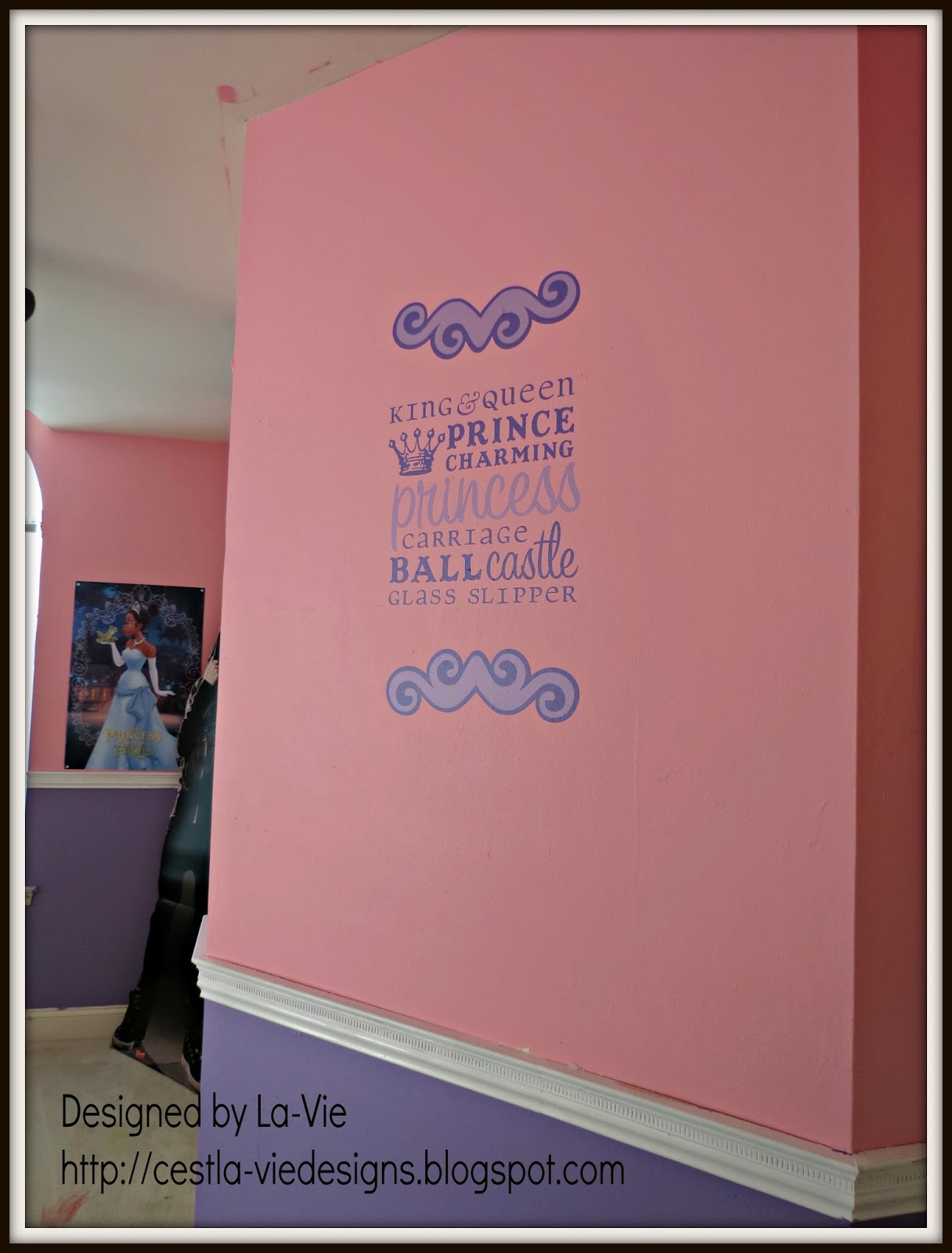 C'est LaVie Designs Unltd., LLC Princess Wall Art Word Collage