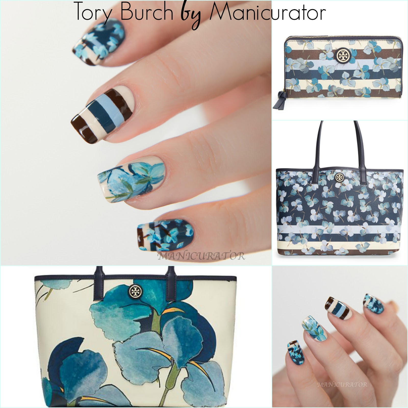 Nail Art Fashion Week 2015 Day 3 - Bag - Tory Burch with Zoya