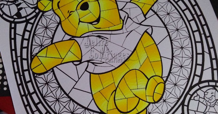 Livre Coloriage Disney Vitraux