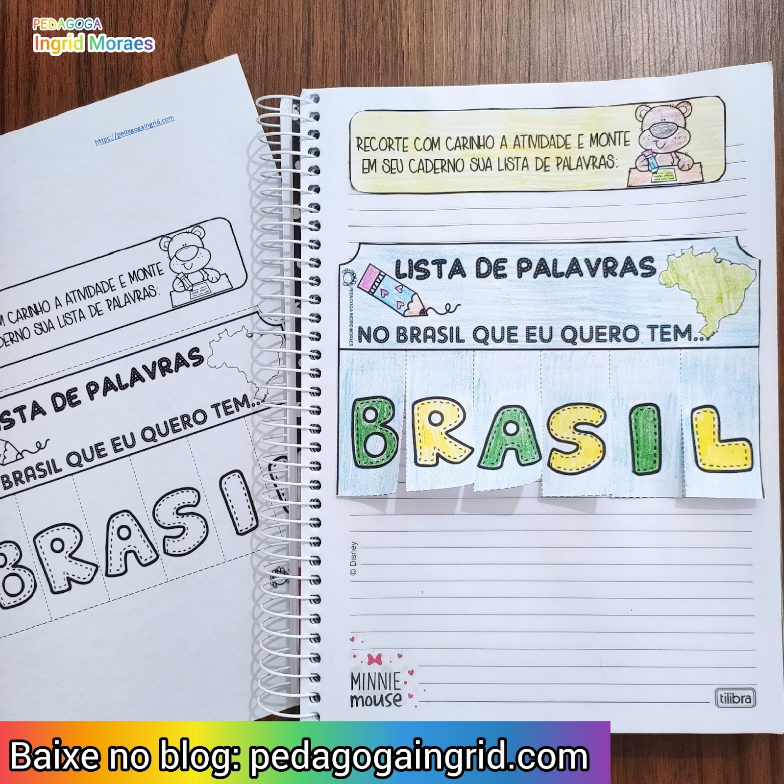 ATIVIDADE 7 DE SETEMBRO LISTA DE PALAVRAS NO BRASIL QUE EU QUERO TEM