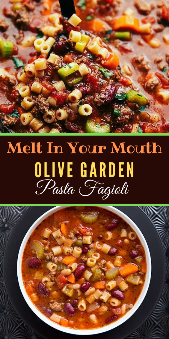 OLIVE GARDEN SLOW COOKER PASTA FAGIOLI