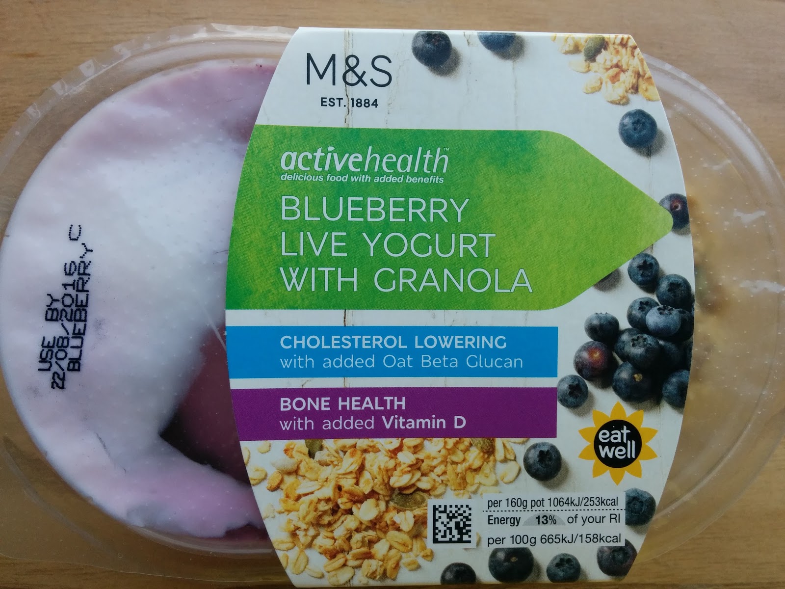 The Excited Eater Marks and Spencer Active Health Blueberry Live