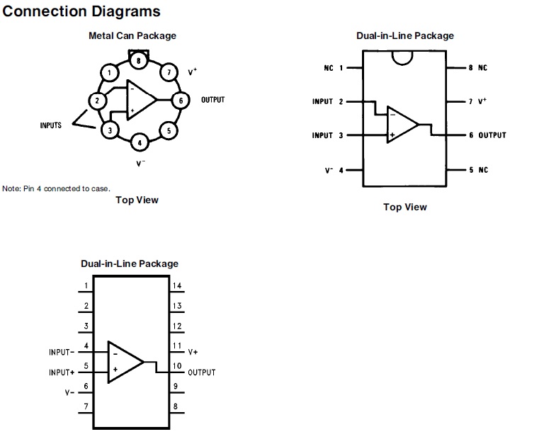 LM107/LM207/LM307 Operational Amplifiers Komponenten, 43% OFF